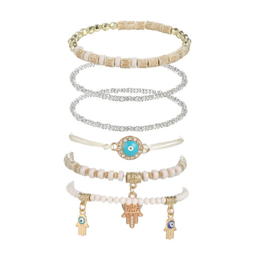 Accessories Eyes Palm Love Heart Beaded Jewelry