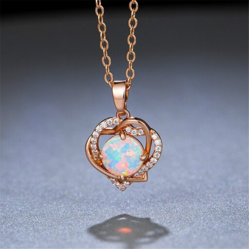 Heart-shaped Pendant Necklace For Women