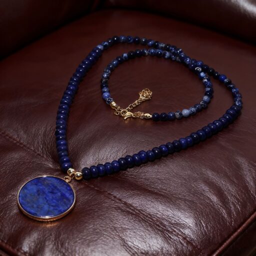 European And American Style Fashion Lapis Lazuli Necklace For Women