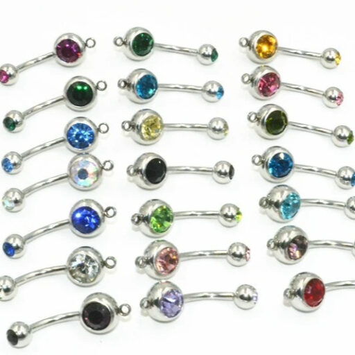 Czech Diamond Medical Steel Piercing Jewelry Belly Button Ring