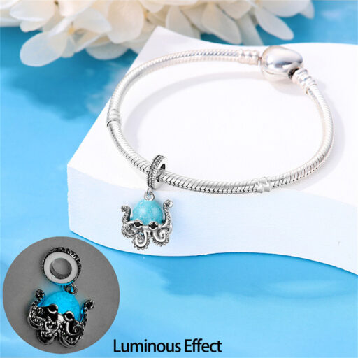 Marine Life Series Silver-Plated DIY Loose Beads For Jewelry Making