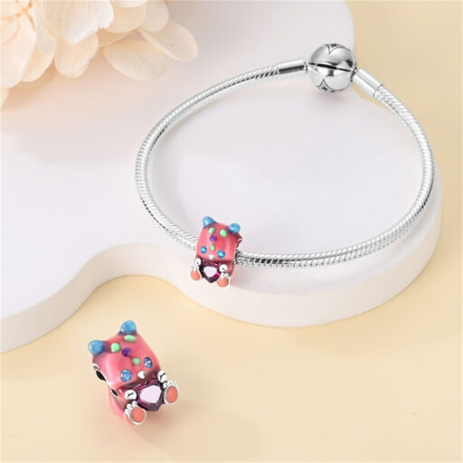 Copper-plated Silver DIY Bracelet Beads Cute Jewelry Accessories